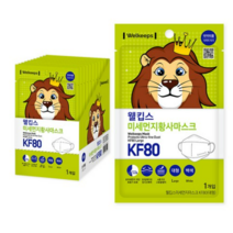웰킵스 미세먼지황사마스크 대형 KF80, 1개입, 40개, 백색