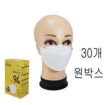 크리센 황사마스크 KF94 중형 백색 1P 30개 원박스