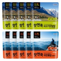 이지밥 핫앤쿡 라면애밥 짬뽕맛 110g x 5p + 쇠고기비빔밥 120g x 5p, 1세트