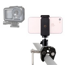 [RA㏓] 플래쉬 모니터 슈퍼 클램프 볼헤드 dji 오즈모 액션캠 홀더 고프로고정 거치대 고프로 고용 고거치대 ▷_§Ea, 《본상품》