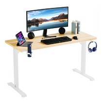 아우스 TS 컴퓨터책상 게이밍책상 사무용책상 서재책상 1인용책상 2인용책상 5종컬러 800 1000 1200 1400 1600, 네추럴 1200