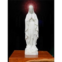 성모상 천주교 카톨릭 성물 성모마리아상 장식품 선물, 사천백대리석 60cm