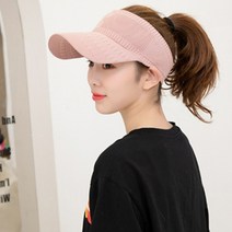 여성골프썬캡 여성골프모자 스포츠, 핑크