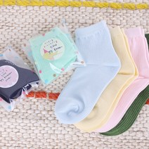 룰루데이 어린이집생일선물 답례품 골지 양말+opp비닐+스티커 완포장