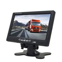 SallyBest® 7인치 TFT 컬러 LCD 스크린 2 비디오 입력 자동차 후면 뷰 헤드레스트 모니터 후방 카메라 DVD 감시 TB 위성 수신기 및 기타 장비용
