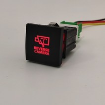 워크인스위치 car red led drl light power on off switch push button with wire for vw jetta golf 6 mk6, 후방 카메라, 1개