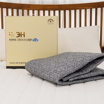 3H 한일온열기 그래핀 극세사 워셔블 탄소 전기매트 다크, 싱글
