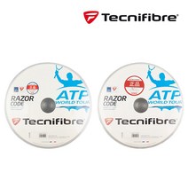 테크니화이버 레이져코드 테니스스트링 롤스트링 거트, 블랙 1.30mm