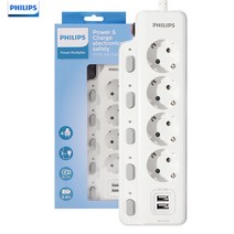 필립스 USB멀티탭 고용량 과부하차단 개별스위치 4구 1.5m 3m, USB 2포트 4구, 1개