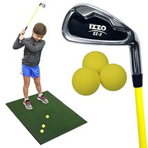 121107 Izzo Golf EZ2 키즈 클럽 & 프랙티스 볼 세트 골프를 배우는 아이들을 위한 스타터 골프