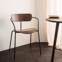 앤트 체어 에그 화장대 1인용 예쁜 카페 낮은 의자, 2번 호두