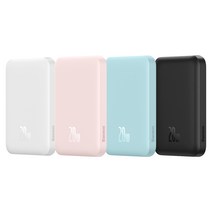 베이스어스 맥세이프 무선 충전기 보조배터리 20W 6000mah, 블랙