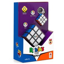 공간지각력UP 3X3 루빅스 큐브 키링 2P 세트 X-마스 가족오락 성인보드게임
