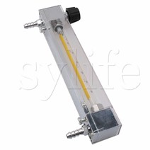 유량계 조절 10x10.4x3.4 cm 아크릴 LZB-6 액체 유량계 6-60 L/H 범위 물 측정기 10mm 호스, 한개옵션0