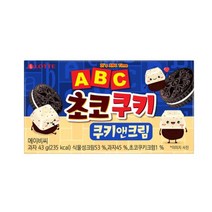 칠성 사무실간식 탕비실간식 롯데 ABC초코쿠키 쿠키앤크림 과자세트 간식추천 43G 32개, 5세트