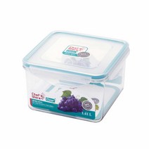 (55836)셰프웨어 클리어 AS-122 정사각 1.4L 4개