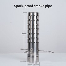 무연통펠렛난로 안전망 투입구 불멍 캠핑 화목 난로 캠핑 텐트 스토브 배기 파이프 커버 굴뚝 화상 방지, 02 type 2
