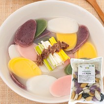 100% 국산쌀 4색떡국떡 쑥떡국떡 흰떡국떡 1kg, 흰떡국떡 500g X 2팩, 2개