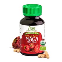 레드 마카 뿌리 캡슐 l 1회 제공량당 1500mg 여성 건강 보충제 천연 에너자이저 인증 비건 알약 100개 GMO 및 글루텐 프리 아마존 안데스