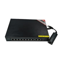 5 POE 48v 10 포트 기가비트 관리되지 않는 poe 스위치 8*10/100 mbps POE poort; 2*10/100/1000 mbps UP Link poort; NVR poort 280M, DIP switch-plus-8PD_5