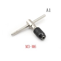 T 손잡이 탭 렌치 척 M3-M6 M5-M8 M6-M12 손 도구 유형 나사 홀더 핸들 조정 태핑, 01 A1