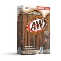 [12팩] A&W 루트 비어 드링크 파우더 믹스 슈가프리 6개입 미국 음료수