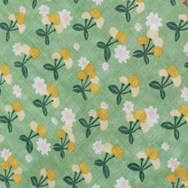 브랜디꽃무늬원단, 그린