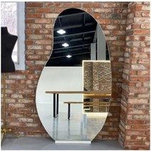 [정품자재]무프레임전신거울 - 90x150cm부터 120x180cm까지 - 비정형 드레스룸 거실 현관 미용실 네일샵 매장 옷가게 인테리어 집꾸미기 - 전국화물배송, 오로라디자인, 120x180cm, 벽부착형