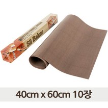 테프론 베이킹 시트 브라운 40cm x 60cm 10장 빵판