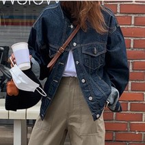 [레티고] 오버핏 캐주얼 데님 청자켓