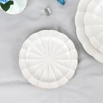 화이트 원접시 아하라이프 물결모양 16.5cm 신혼선물 이쁜그릇 테이블웨어 식기 음식담는