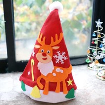 크리스마스 산타 모자 만들기 (루돌프), 1개