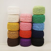 면사 면뜨개실 12합 24합 200g 여름실 여름뜨개실 코바늘실, 생노랑, 1개