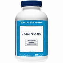 The Vitamin Shoppe BComplex 100 B1 B2 B6 B12 비오틴 300캡슐, 300 Count (Pack of 1)