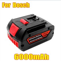 보쉬 호환 배터리 Bosch-18V 배터리 충전식 전동 공구 백업 6.0ah 휴대용 교체용 BAT609 신제품 10000mAh, 04 빨간