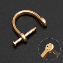 황동 말굽 단추 스테인리스강 자동차 열쇠 단추 등자 단추 D형 단추 링 diy 남녀 액세서리 금속 부품