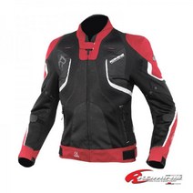 코미네 JK-143 R-SPEC 오토바이 여름용 메쉬 자켓, 블랙