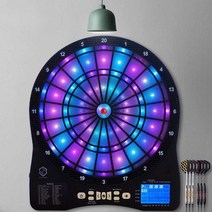 전자 다트판 기계 게임 LED 디지털 펍 업소용, 그린+다트6개(다트헤드100개)