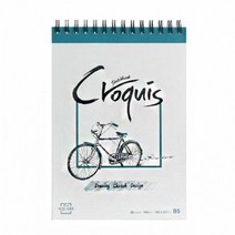 MDO8629 아트스퀘어 크로키 노트 B5 CG06 105g 80매 그린 2개 (플라잉칼라/한지/oa지/크로키)