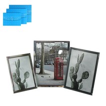 중원 메탈 슬림 액자 4X6 5X7 6X8 심플 유리 투명, ( 6R 6X8 )