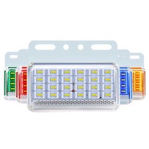 대형차 화물차 보조등 차폭등 24V LED 굴삭기 덤프트럭 지게차 끝단표시등 13cm, 화이트 1개