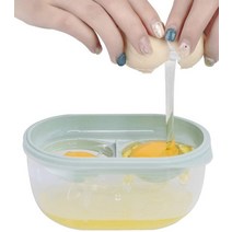 계란빵 기계 업소용 전기 풀빵 메이커 노점상 달걀빵 에그 계란 분리기 흰자 노른자 필터 보관 상자 식품, 01 light green