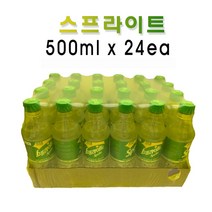 스프라이트 업소용 500mlx24펫 사이다/청량음료/탄산음료/음료수/스파클링음료, 500ml, 단일 총 수량