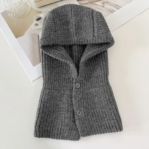 로라랜드 단추 니트 바라클라바 넥워머 7컬러