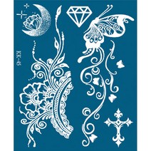 재사용가능 헤나타투 셀프헤나도안, 1개, KK도안-45