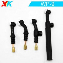 논가스용접기 프라즈마 절단기 용접봉 TIG 용접 WP9 WP9F WP9FV 밸브가 있는 유연한 토치 헤드 공기 냉각 125AMP, WP9+3PCS
