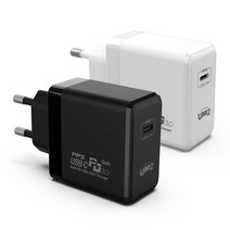 UM2 GAN PD 65W C타입 PD고속충전기 노트북 맥북충전 PPS충전 아이패드충전, 화이트, 1개