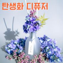 탄생화 디퓨저 선물세트 5월 탄생화 라일락(퍼플블루) 남자친구 여자친구 남사친 여사친 언니 선생님 직장동료 생일선물 집들이선물 실내 디퓨저 실내방향제 디퓨저, 라벤더, 500ml