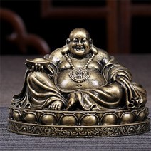 관세음보살상 금불상 약사여래불 중국 웃는 부처님 동상 청동 색 장식품 수지 풍수 큰 미륵 부처님 조각 인형 홈 장식, 초록