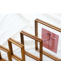 블레스프레임 애쉬원목액자 브라운 투명액자 5x7 6x8 8x10 11x14 16x20